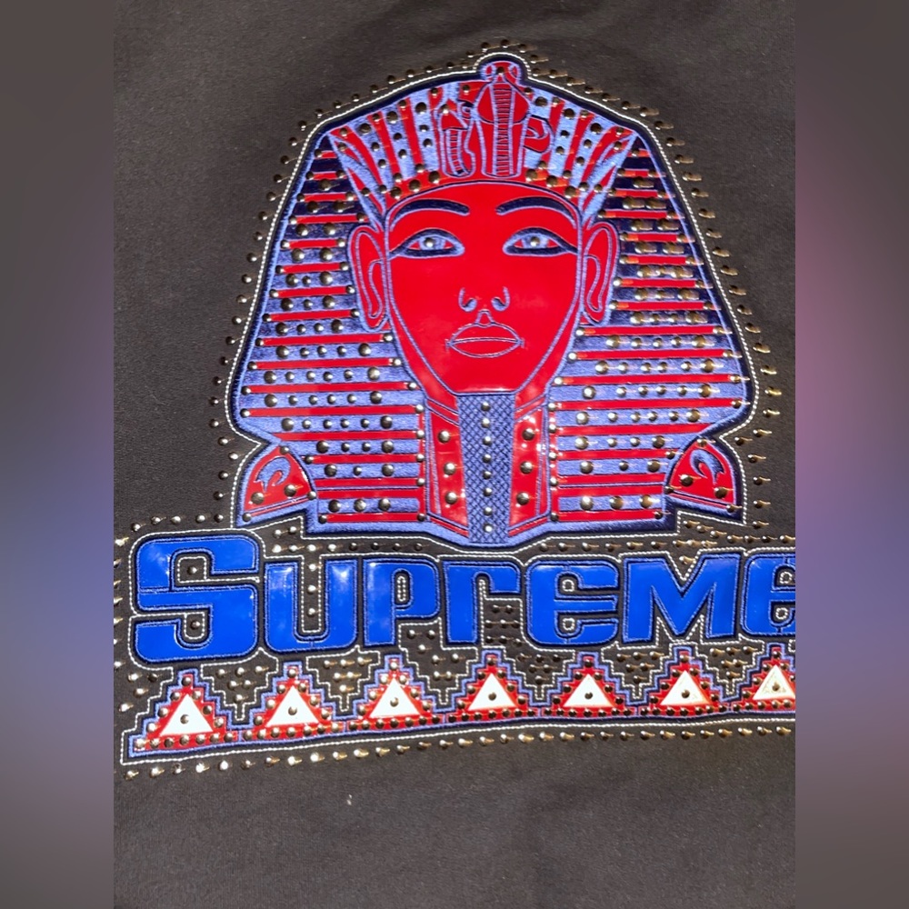 Supreme pharaoh studded hoodie